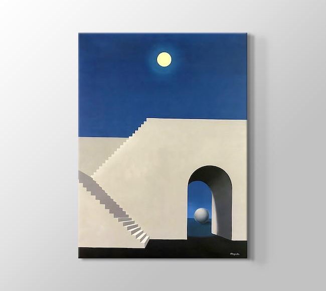 Architecture au clair de lune - Ay Işığı Altında Mimarlık - Kanvas Tablosu