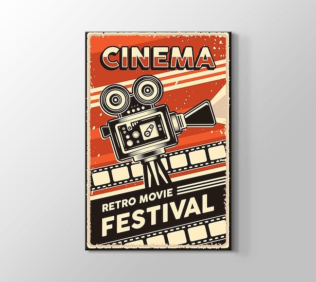  Cinema Retro Film Festivali Poster Dokusu