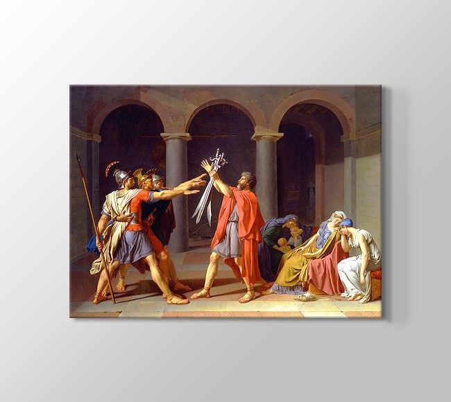  Jacques-Louis David The Oath of the Horatii - Horas Kardeşlerin Yemini