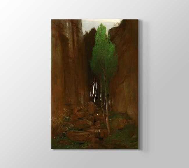  Arnold Böcklin Spring in a Narrow Gorge - Quell in einer Felsschlucht