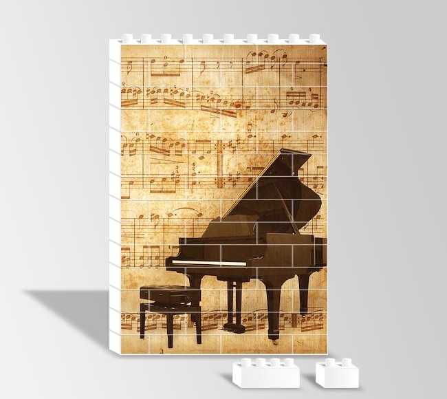 Piyano ve Nota Kağıdı