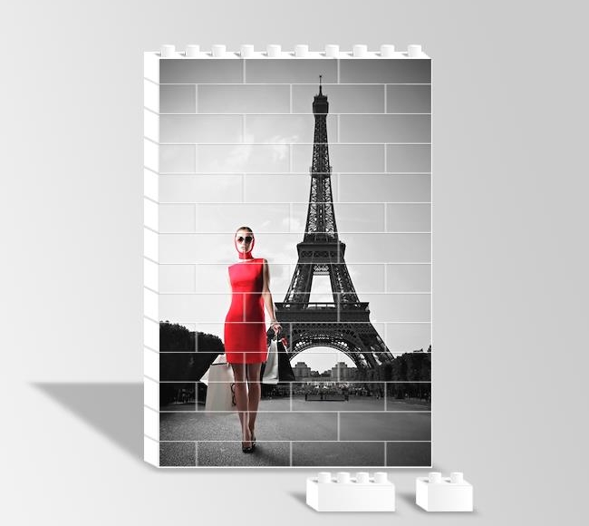 Paris - Red Dressed Woman