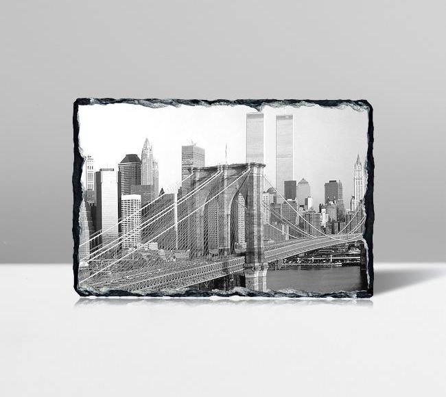 New York - Brooklyn Bridge - Siyah Beyaz