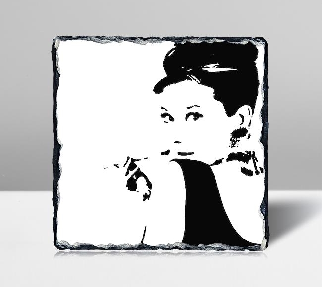 Audrey Hepburn - Pop Art - Black White