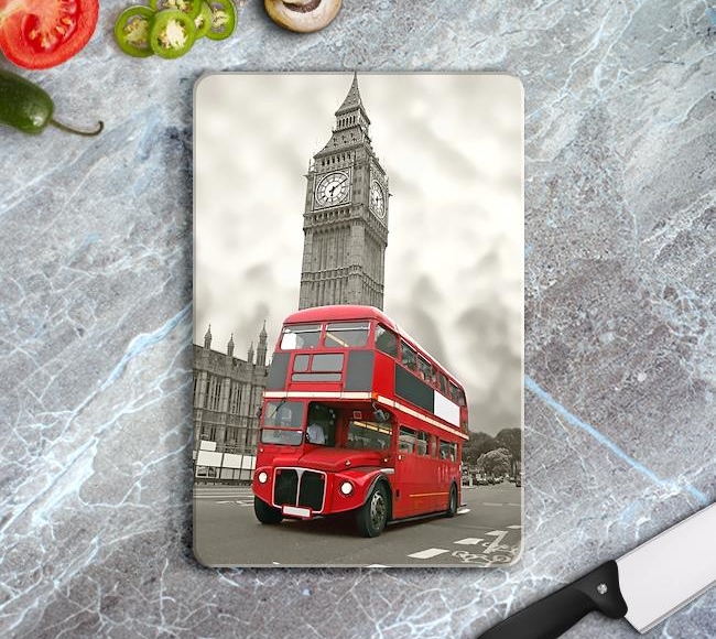 London - Red Bus and Big Ben