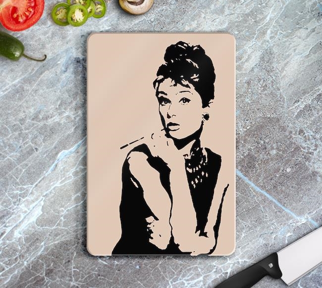 Audrey Hepburn Sepia