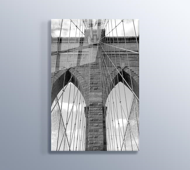 New York - Brooklyn Bridge Köprüsü Ayakları