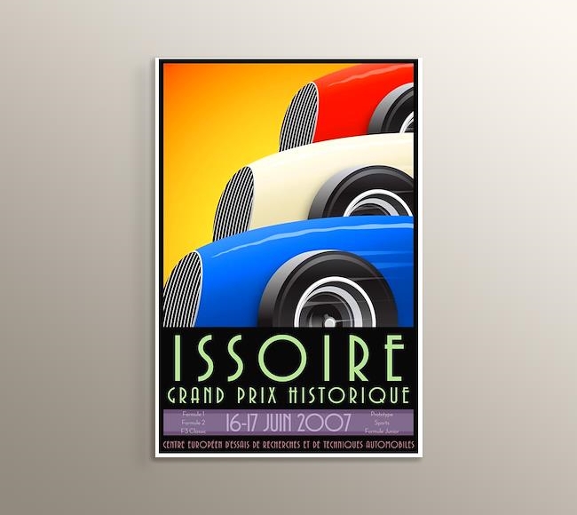1936 Fransa Formula 1 Vintage Posteri