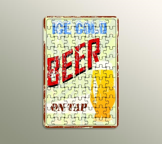 Vintage Bira Afişi - Ice Cold