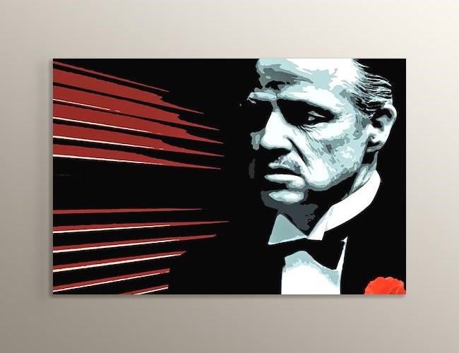The Godfather - Marlon Brando - Red Black