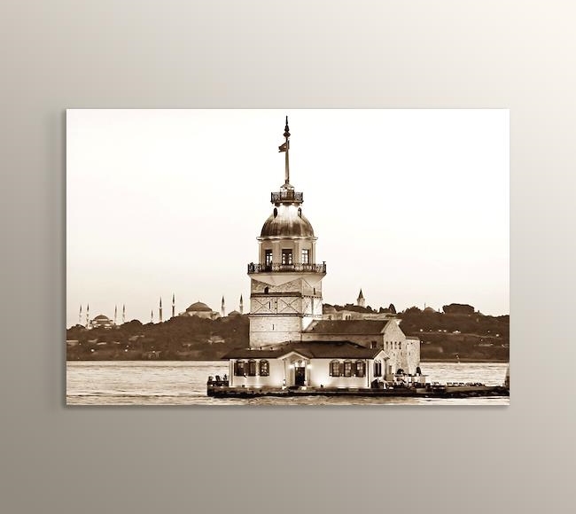 İstanbul - Kız Kulesi - Sepya