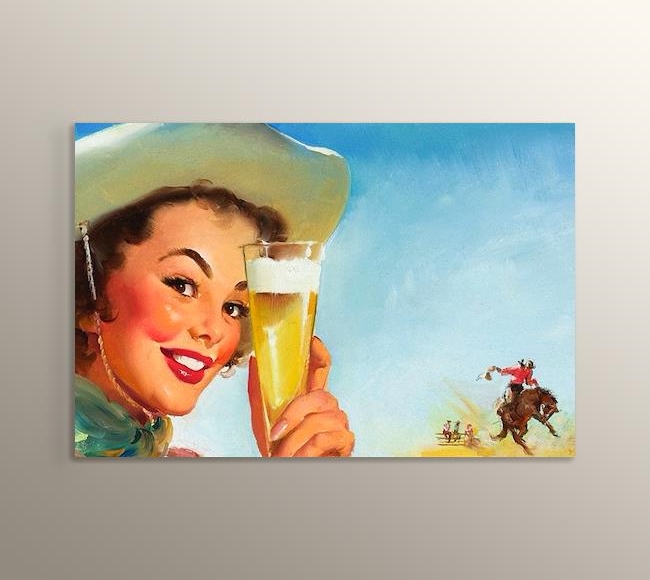 Gil Elvgren - Texas Special Beer 1953