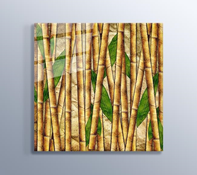 Dikey Bambu Çubuk Deseni