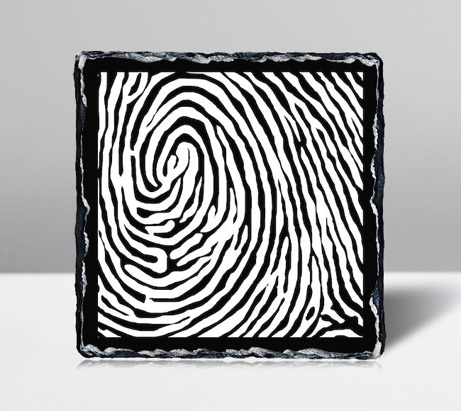 Fingerprint Parmak İzi - Siyah Beyaz