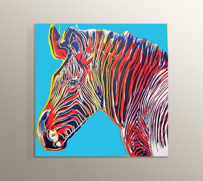 Zebra Color Popart