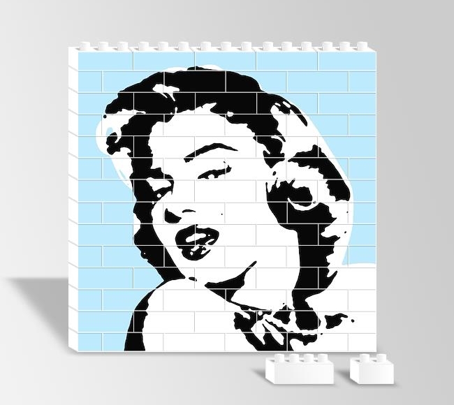 Marilyn Monroe - Mavi Clipart