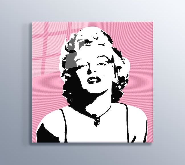 Marilyn Monroe - Pink Circle - Pambe Daireler