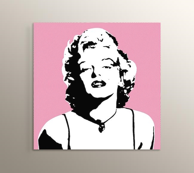 Marilyn Monroe - Pink Circle - Pambe Daireler