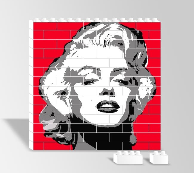 Marilyn Monroe - Kırmızı Clipart