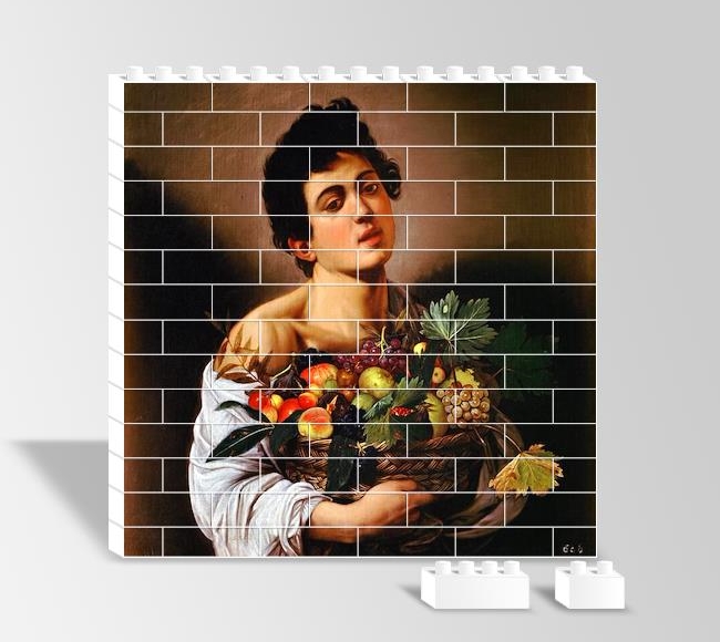 Boy with Basket of Fruit