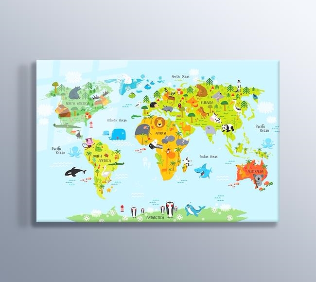Hayvanlar Alemi Dünya Haritası