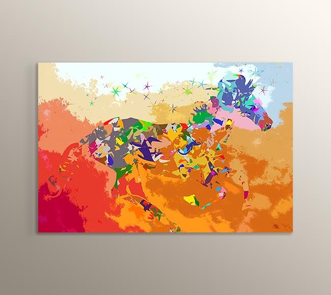 Abstract Painting - Horse