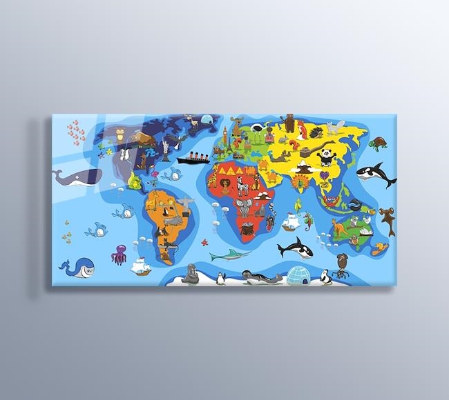 Hayvanlar Alemi Dünya Haritası II