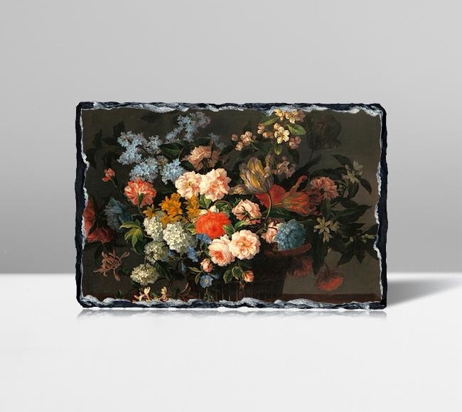 Still Life With Basket of Flowers - Çiçek Sepeti