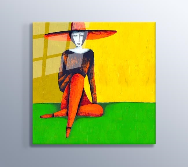 Lady in the Orange Hat