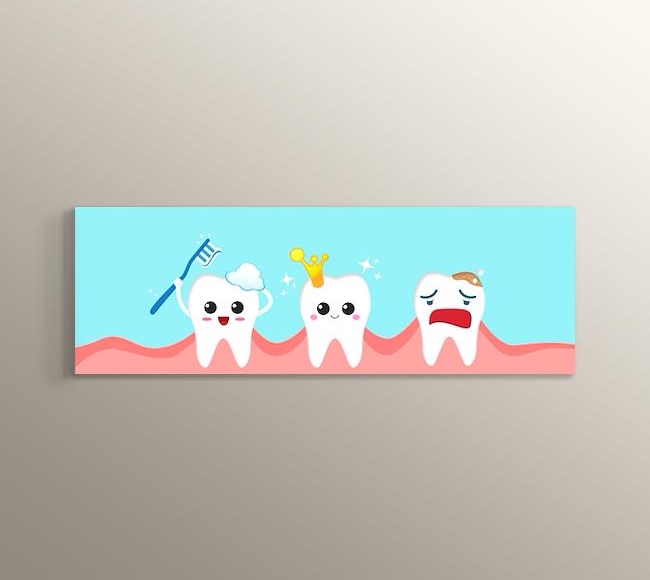 Diş Fırçalayan Çizgi Karakterler