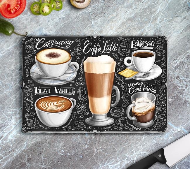 Kahve Türleri - Cappuccino - Flat White -Caffe Latte - Espresso - Espresso Con Panna