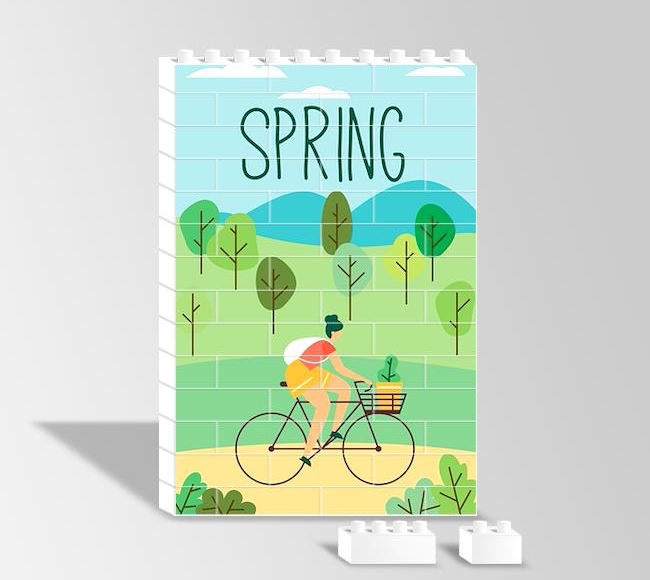 İlkbahar Mevsiminde Bisiklet Sürmek