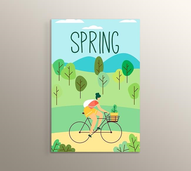 İlkbahar Mevsiminde Bisiklet Sürmek