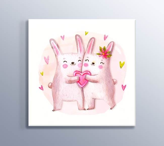 Sevimli Tavşan Çifti