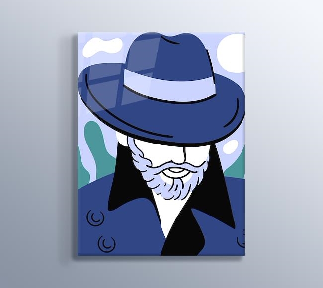Mavi Şapkalı Sakallı Adam - 2