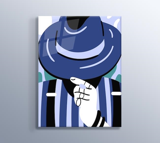 Mavi Şapkalı Sakallı Adam - 3