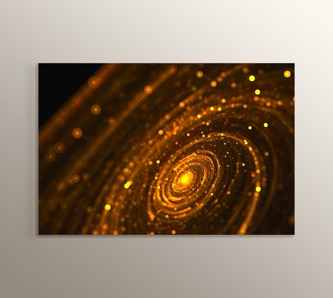 Altın Parçacıkların Oluşturduğu Spiral Fon