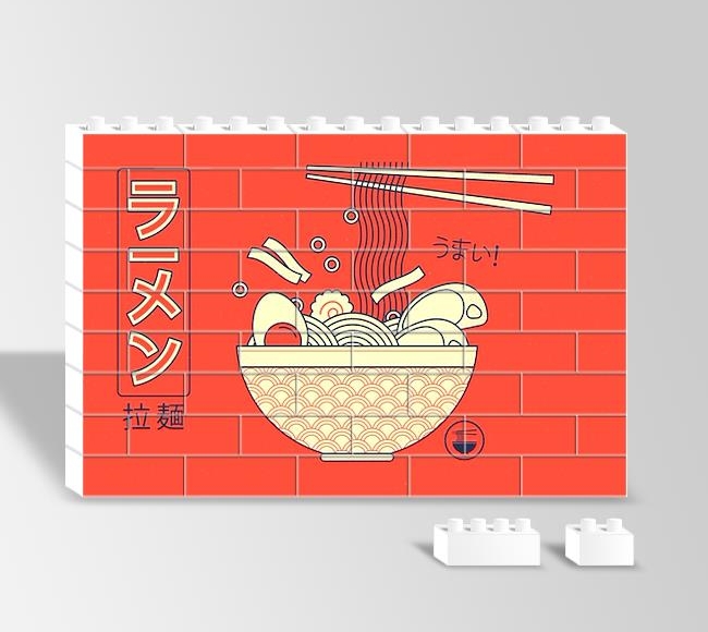 Retro Ramen Çorbası Afişi