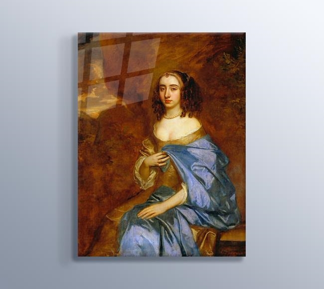 Portrait of a Lady with a Blue Drape