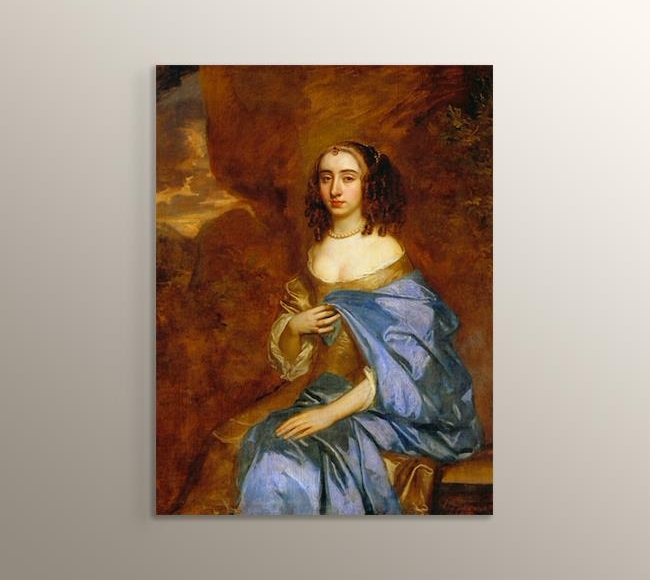 Portrait of a Lady with a Blue Drape