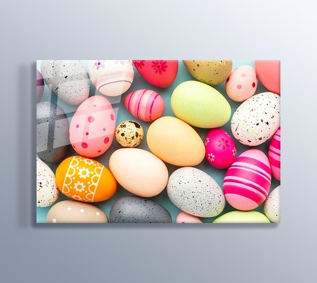 Rengarenk ve Farklı Desenlerde Paskalya Yumurtaları