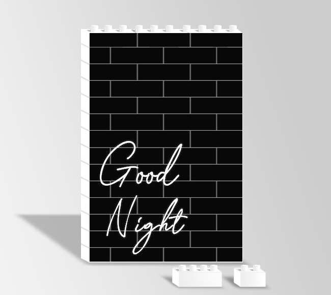 Good Night - Siyah Fonda Beyaz