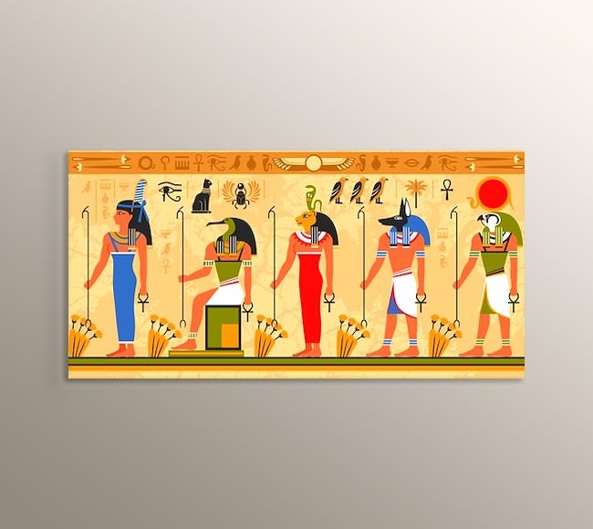 Mısır Piramitleri Duvardaki Çizimler