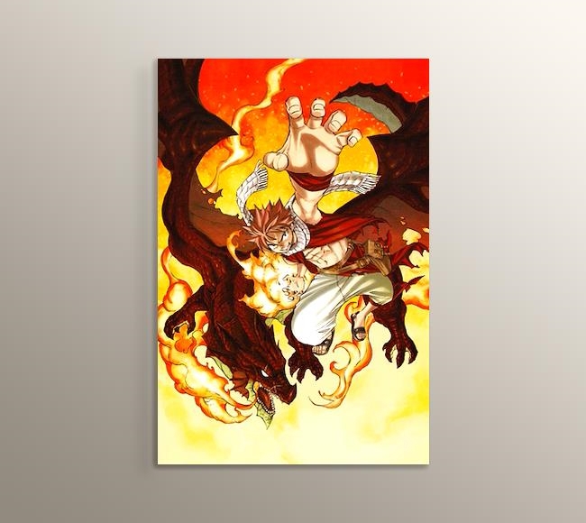 Alevler İçinde Natsu ve Ejderha - Fairy Tail