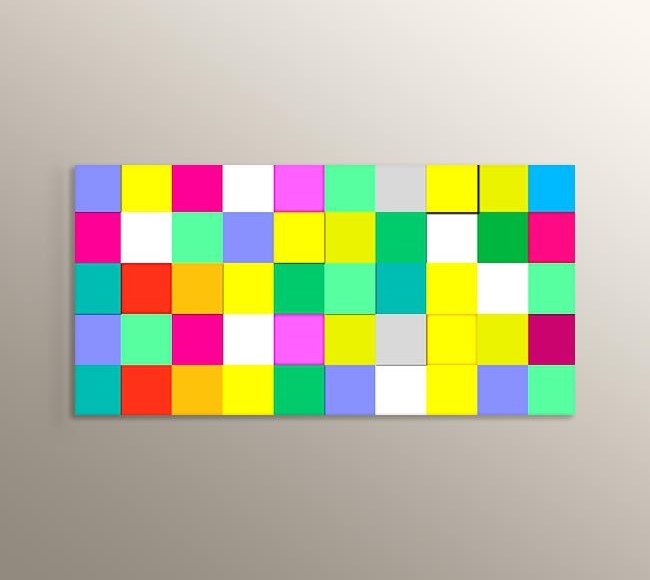 Renkli Mozaik Desen