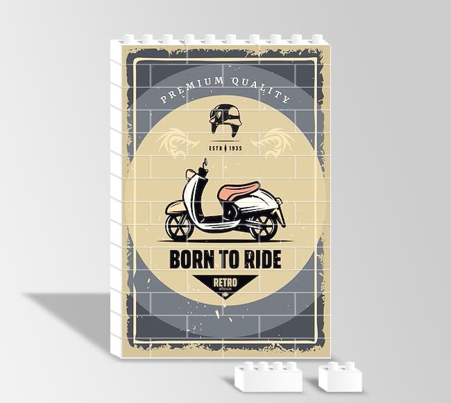 Born To Ride - Retro Tasarım