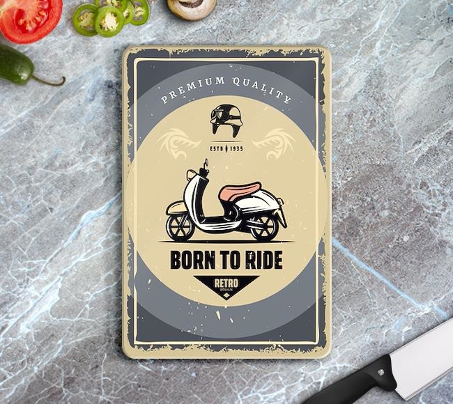 Born To Ride - Retro Tasarım