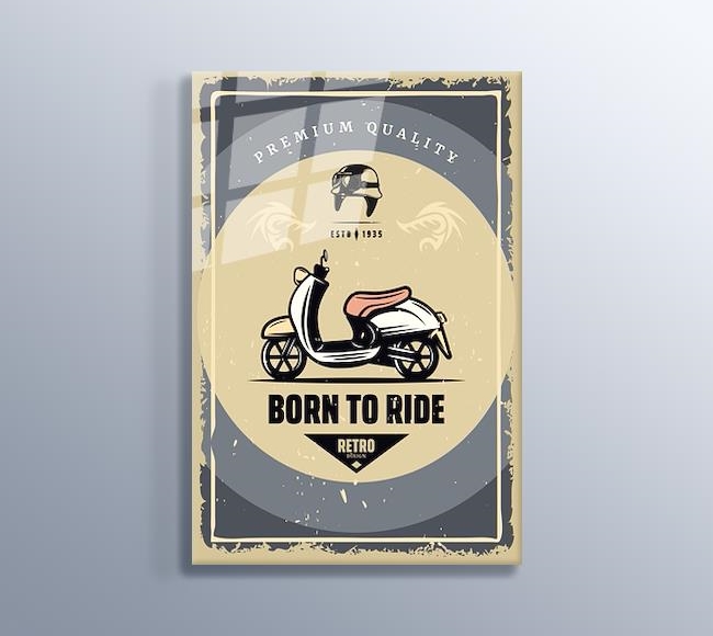 Born To Ride - Retro Tasarım