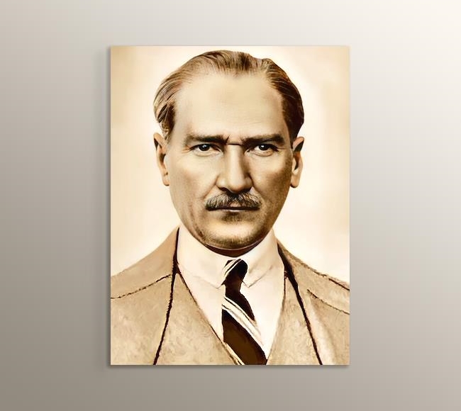 Atatürk Takım Elbiseli - Medeniyet öyle bir ışıktır ki, ona kayıtsız olanları yakar, mahveder