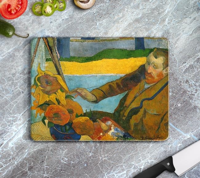 Vincent van Gogh painting sunflowers - Van Gogh Ay Çiçekleri Çalışırken